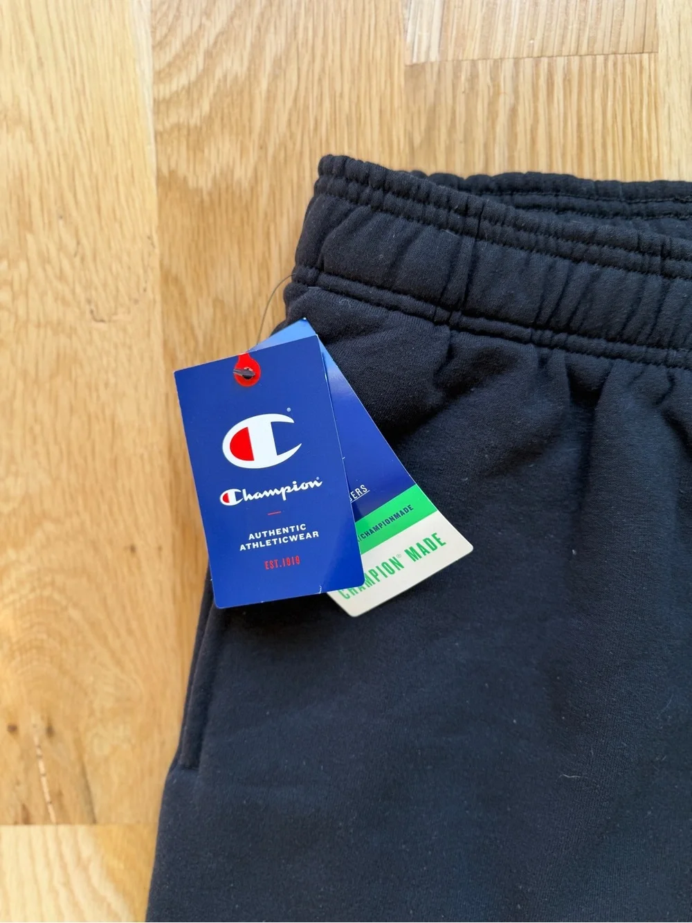 NWT Air Force Champion Black Sweat Shorts - Size M